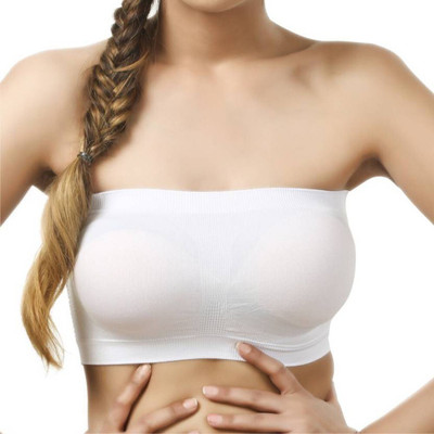 IndiRocks Women Bandeau/Tube Non Padded Bra(White)