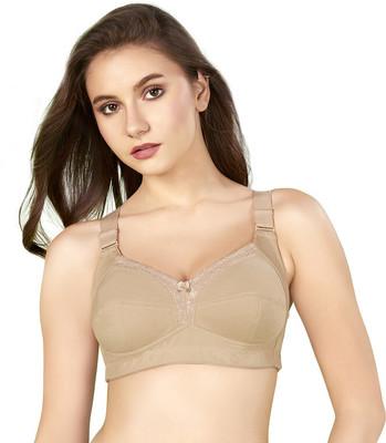 BlueNixie BN22044 Women Full Coverage Non Padded Bra(Beige)