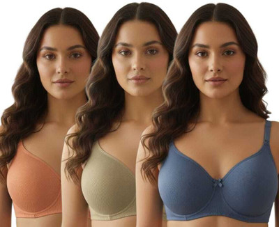 ESOROUCHA Women Full Coverage Lightly Padded Bra(Multicolor)