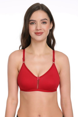 SKDREAMS Women T-Shirt Non Padded Bra(Maroon)
