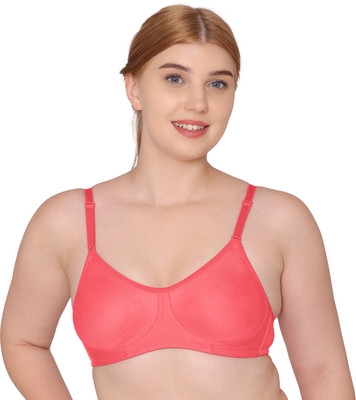 KOMLI Komli Non Padded Beginners Full Coverage Bra Women Training/Beginners Non Padded Bra(Orange)