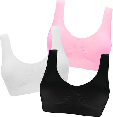 MOSSMOOR Women Sports Non Padded Bra(Multicolor)