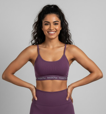joshi fashion Women Sports Lightly Padded Bra(Purple)