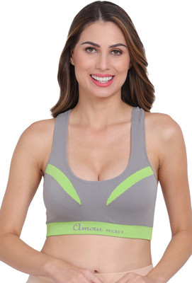 AMOUR SECRET Women Sports Lightly Padded Bra(Grey)