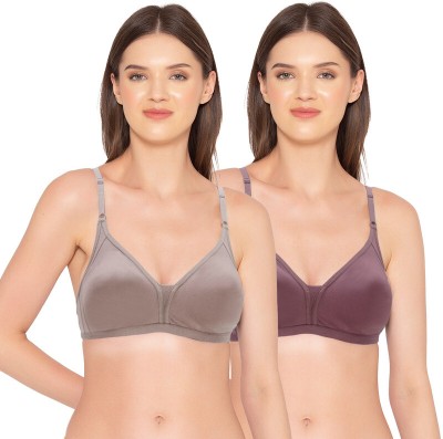 Groversons Paris Beauty Women Full Coverage Non Padded Bra(Multicolor)