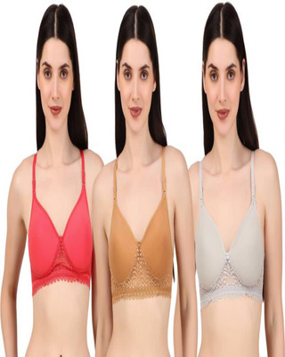 TIVRA Women Push-up Lightly Padded Bra(Multicolor)