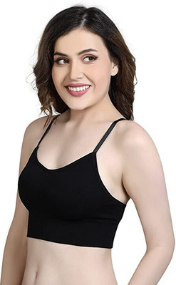 DIKKLATE Women Full Coverage Lightly Padded Bra(Black)