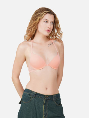 CARLTON LONDON Women Push-up Lightly Padded Bra(Orange)