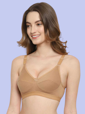 Clorme Women Everyday Non Padded Bra(Beige)