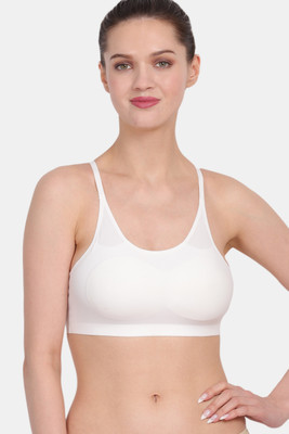 AMOUR SECRET Women Sports Lightly Padded Bra(White)