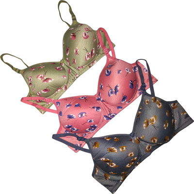Piylu Padded Women Push-up Lightly Padded Bra(Multicolor)