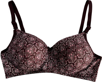 POOJA RAGENEE Padded bra Women Full Coverage Lightly Padded Bra(Brown)