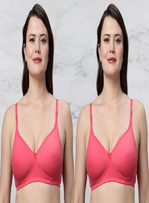 In Care LINGERIE ICPD2-10 Women T-Shirt Heavily Padded Bra(Pink)