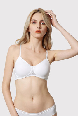 VAN HEUSEN Antibacterial And Non Padded 16 Hours Of Comfort Women Full Coverage Non Padded Bra(White)