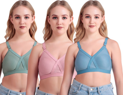 Winsure Full coverage heavy bust Premium Net bra Women Full Coverage Non Padded Bra(Multicolor)