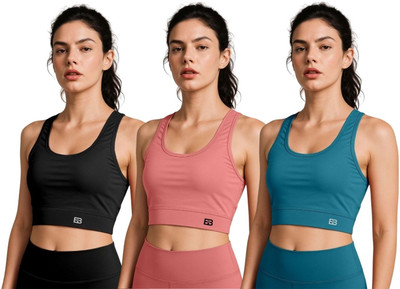 BOLDNBEAUTY Women Sports Non Padded Bra(Multicolor)