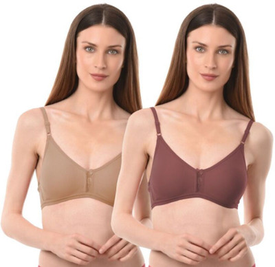 Vanila Women Everyday Non Padded Bra(Multicolor, Beige)