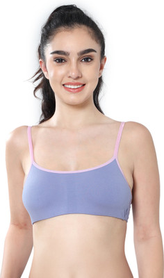 Envie 1103 - Non-Padded Non-Wired Full Coverage Beginners Bra Women Cami Bra Non Padded Bra(Purple)