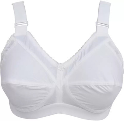 Ninteen-69 Women Full Coverage Non Padded Bra(White)