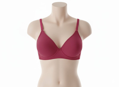 Nestio Non Padded Everyday Bra for Women | Full Coverage Cotton Comfort Bra Women T-Shirt Non Padded Bra(Maroon)