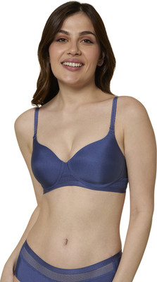 Triumph Women T-Shirt Lightly Padded Bra(Blue)