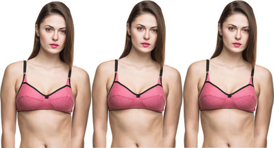 DreamBe 5Star Women Everyday Non Padded Bra(Pink, Pink, Pink)