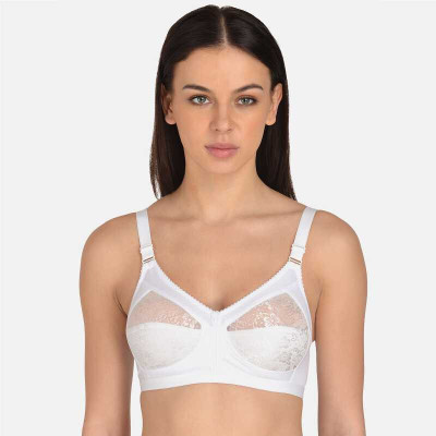 Anantafashion Women Full Coverage Non Padded Bra(White)