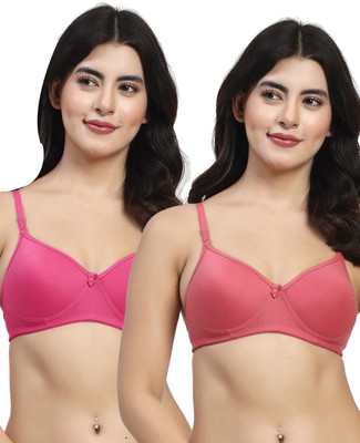 LILY maofcigamMino Women Everyday Heavily Padded Bra(Purple, Pink)