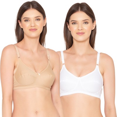 Groversons Paris Beauty Women Everyday Non Padded Bra(Beige, White)