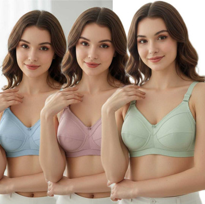 V 95 Jeenat bra Women Full Coverage Non Padded Bra(Multicolor)