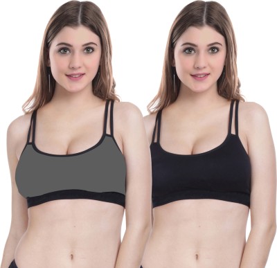 samvar A-DD Bra Women Minimizer Non Padded Bra(Grey, Black)