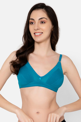 Clovia Women Full Coverage Non Padded Bra(Blue)