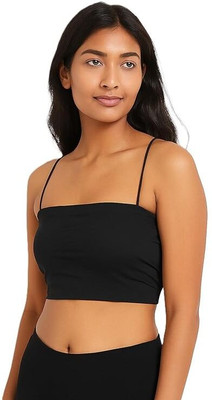 Nyora Women Sports Lightly Padded Bra(Black)