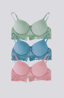 InnerGlow Women Everyday Lightly Padded Bra(Multicolor)