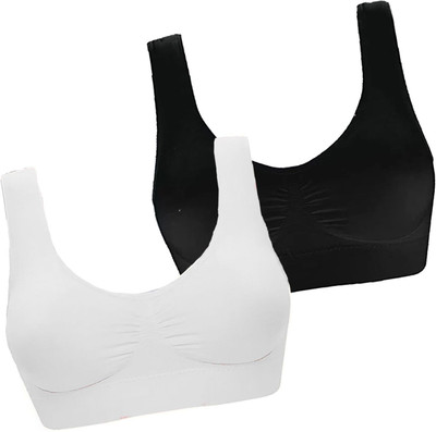 PIVLU Women Sports Non Padded Bra(Multicolor)