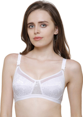 INKURV AURA Women Full Coverage Non Padded Bra(White)