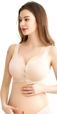 atox Women Bralette Lightly Padded Bra(White)