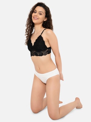 Clovia Women Bralette Non Padded Bra(Black)