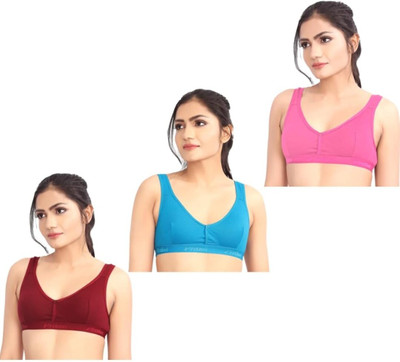 Prithvi Women Sports Non Padded Bra(Multicolor)