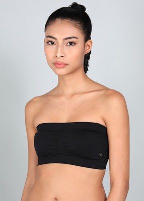 JOCKEY 1545 Wirefree Nylon Elastane Full Coverage Women Bralette Lightly Padded Bra(Black)
