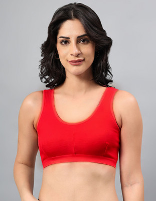 Greatex Beauty Bra For Women Women Sports Non Padded Bra(Red)