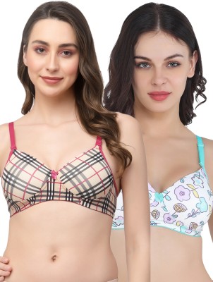 COLLEGE GIRL Polypad-530-Polypad-104 Women Everyday Lightly Padded Bra(Maroon, Beige, White, Green)