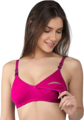 Satvik Mother/Nurshing Bra For Women's Pack Of 1 Women Maternity/Nursing Non Padded Bra(Multicolor)