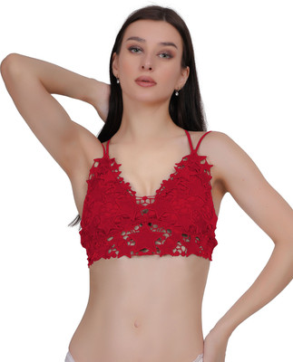 LUISSA Women Bralette Non Padded Bra(Black)