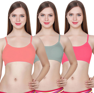 Zed SIX STRAP BRA Women Cage Bra Lightly Padded Bra(Multicolor)