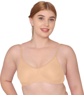 TWEENS Tweens Women's Non Padded Every Day Seamless T-Shirt Bra Women T-Shirt Non Padded Bra(Beige)