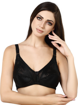 BlueNixie BNF356N-LUXURIA FASHION BRA Women Full Coverage Non Padded Bra(Black)
