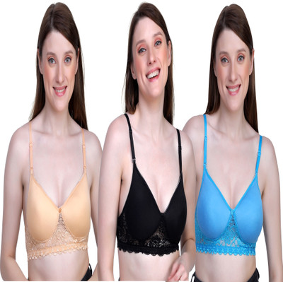 LIA CARE PREAMIUM Women Full Coverage Lightly Padded Bra(Multicolor)