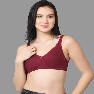 NSALIZA COCO Women Everyday Non Padded Bra(Maroon)