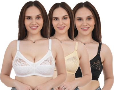 JEAGER Women Full Coverage Non Padded Bra(Multicolor)